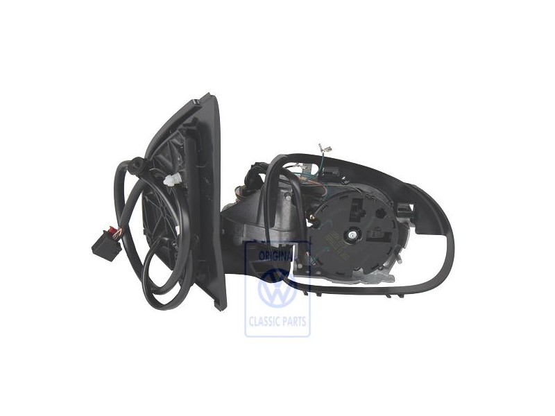 Original VW Exterior Mirror Housing Satin Black - 1K1857508B 9B9