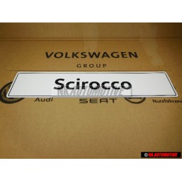 Original VW Scirocco Number Plate (Self-Adhesive) - 1K8071801B