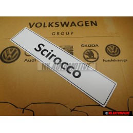 Original VW Scirocco Number Plate (Self-Adhesive) - 1K8071801B