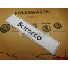 Original VW Scirocco Number Plate (Self-Adhesive) - 1K8071801B