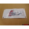 Original Audi S7 Rear Badge Emblem Chrome Red - 4G8853735 2ZZ