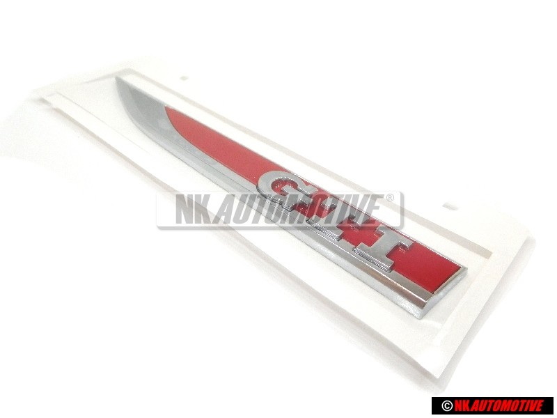 Original VW GTI Side Badge Emblem Chrome Red - 5G0853688ASJZQ
