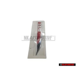 Original VW GTI Side Badge Emblem Chrome Red - 5G0853688ASJZQ