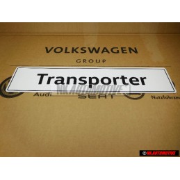 Original VW Transporter Number Plate (Self-Adhesive) - 7E0071801A