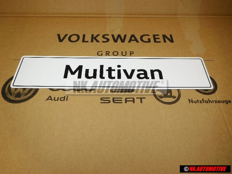 Original VW Multivan Number Plate (Self-Adhesive) - 7E5071801A