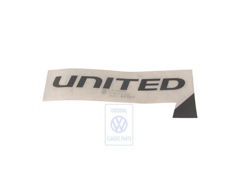 Original VW Film Lettering Anthracite Metallic Grey - 1K0853433 MM5