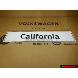 Original VW California Number Plate (Self-Adhesive) - 7H7071801A
