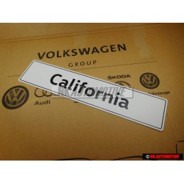 Original VW California Number Plate (Self-Adhesive) - 7H7071801A