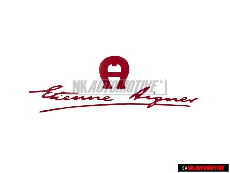 VW Classic Parts Etienne Aigner Decal Red - 155853687G L16