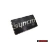 Original VW SYNCRO Side Badge Emblem Satin Black/Chrome Special - 191853688K GX2
