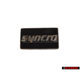 Original VW SYNCRO Side Badge Emblem Satin Black/Chrome Special - 191853688K GX2