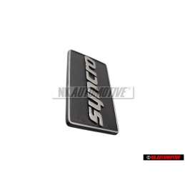 Original VW SYNCRO Side Badge Emblem Satin Black/Chrome Special - 191853688K GX2