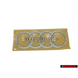 Original Audi Rings Rear Boot Badge Emblem Chrome - 4G9853742 2ZZ