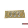 Original Audi Rings Rear Boot Badge Emblem Chrome - 4G9853742 2ZZ