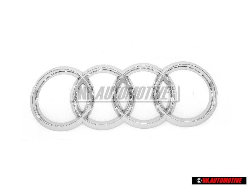 Original Audi Rings Rear Boot Badge Emblem Chrome - 4K8853742 2ZZ