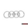 Original Audi Rings Rear Boot Badge Emblem Chrome - 4K8853742 2ZZ