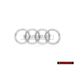 Original Audi Rings Rear Boot Badge Emblem Chrome - 8T0853742B 2ZZ