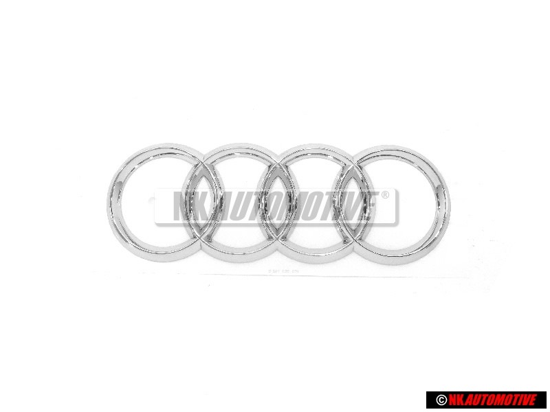 Original Audi Rings Rear Boot Badge Emblem Chrome - 8T0853742B 2ZZ