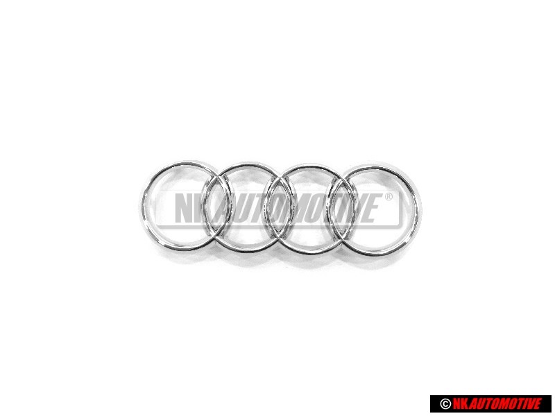Original Audi Rings Front Grill Badge Emblem Chrome - 8J0853605B 2ZZ