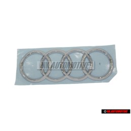Original Audi Rings Rear Boot Badge Emblem Chrome - 8W6853742 2ZZ