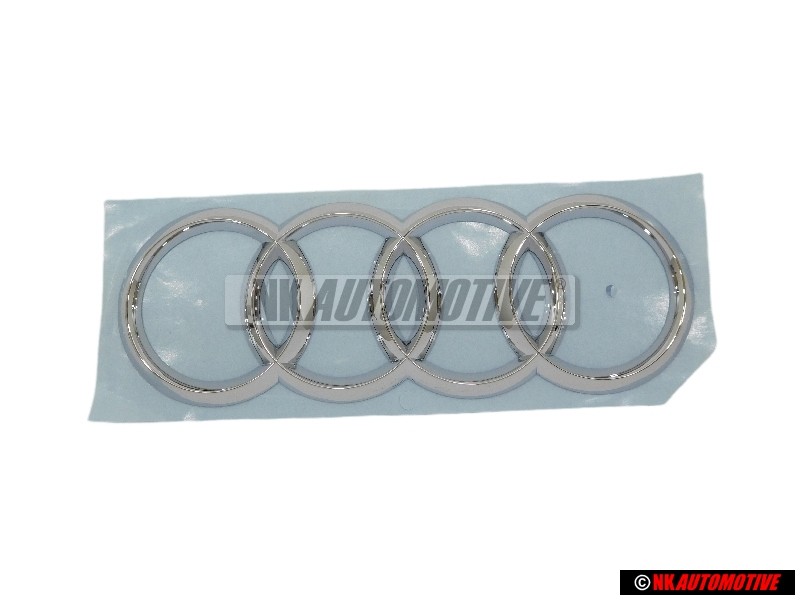 Original Audi Rings Rear Boot Badge Emblem Chrome - 8W6853742 2ZZ
