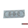 Original Audi Rings Rear Boot Badge Emblem Chrome - 8W6853742 2ZZ