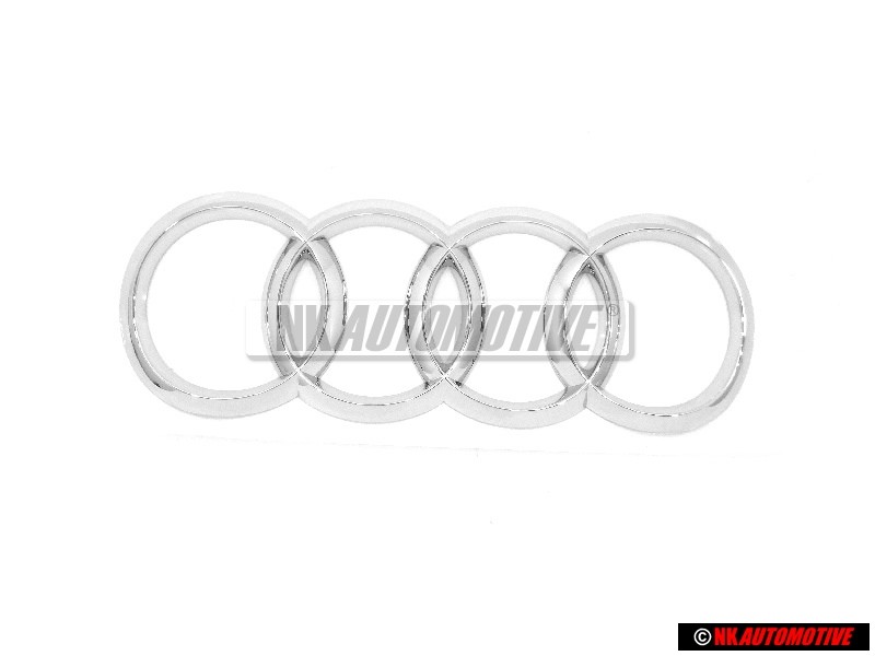 Original Audi Rings Rear Boot Badge Emblem Chrome - 8W8853742 2ZZ