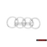 Original Audi Rings Rear Boot Badge Emblem Chrome - 8W8853742 2ZZ