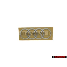 Original Audi Rings Rear Boot Badge Emblem Chrome - 8T0853742D 2ZZ