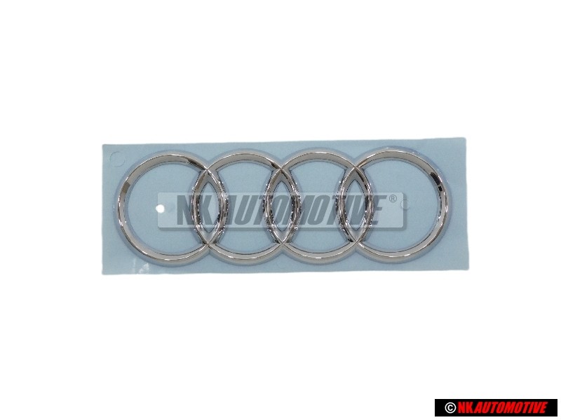 Original Audi Rings R8 Front Bonnet Hood Badge Emblem Chrome - 420853605A 2ZZ