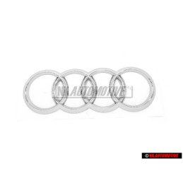 Original Audi Rings Rear Boot Badge Emblem Chrome - 8P0853742A 2ZZ