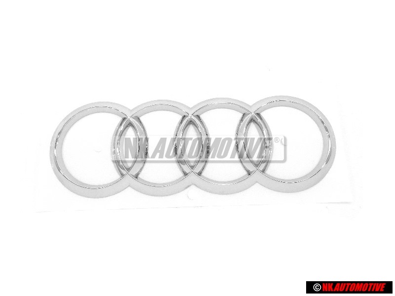 Original Audi Rings Rear Boot Badge Emblem Chrome - 8P0853742A 2ZZ