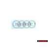 Original Audi Rings Rear Boot Badge Emblem Chrome - 420853742 2ZZ