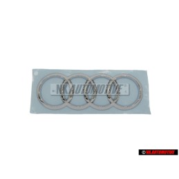 Original Audi Rings Rear Boot Badge Emblem Chrome - 8V0853742 2ZZ