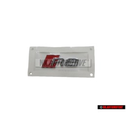 Original Audi R8 Side Badge Emblem Chrome Red - 4S0853736 2ZZ