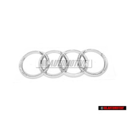 Original Audi Rings Rear Boot Badge Emblem Chrome - 8J0853742A 2ZZ