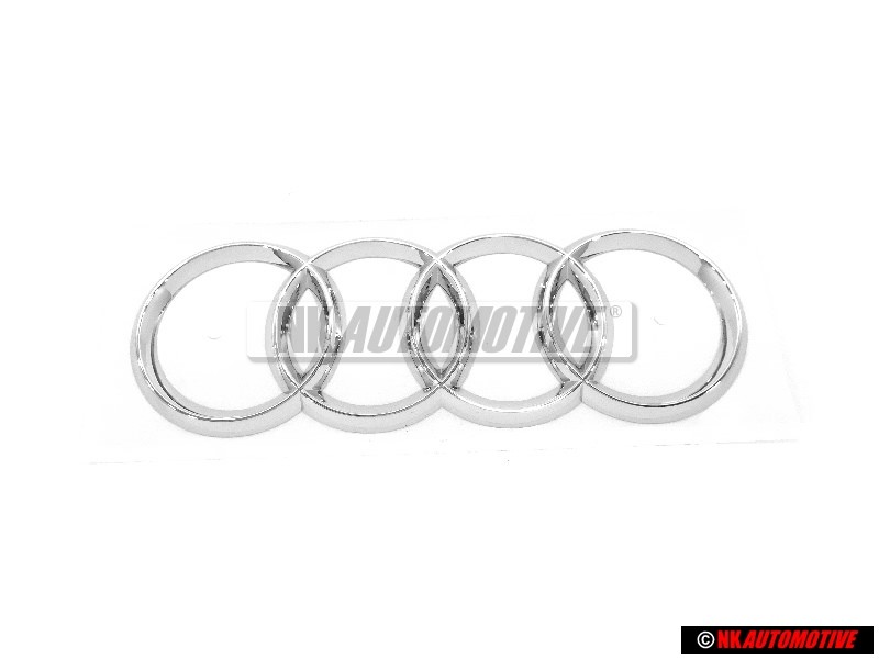Original Audi Rings Rear Boot Badge Emblem Chrome - 8J0853742A 2ZZ
