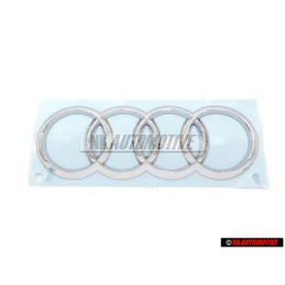 Original Audi Rings Rear Boot Badge Emblem Chrome - 8S0853742 2ZZ