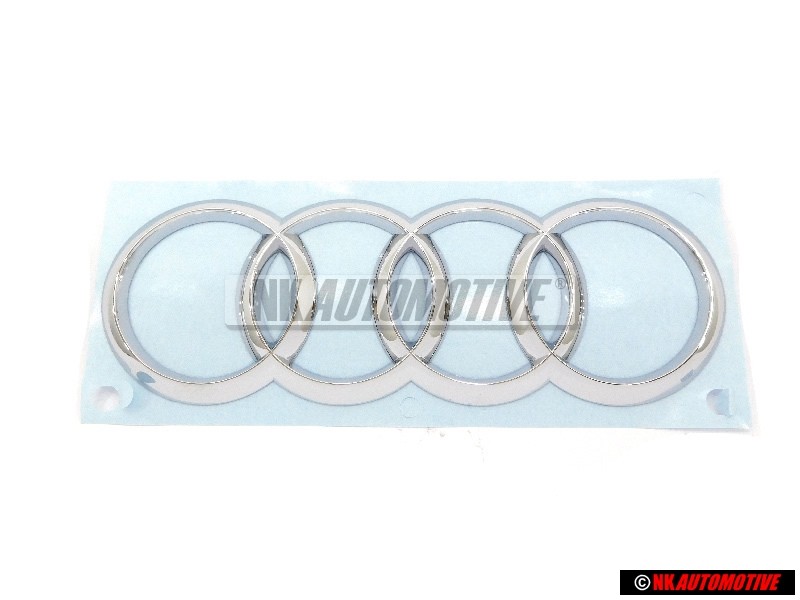 Original Audi Rings Rear Boot Badge Emblem Chrome - 8S0853742 2ZZ