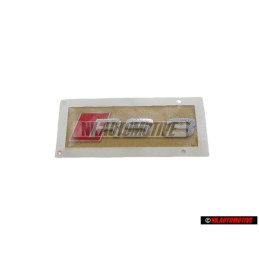 Original Audi RS3 Rear Boot Badge Emblem Chrome Red - 8P0853740 2ZZ