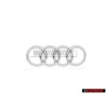 Original Audi Rings Rear Boot Badge Emblem Chrome - 8V4853742 2ZZ