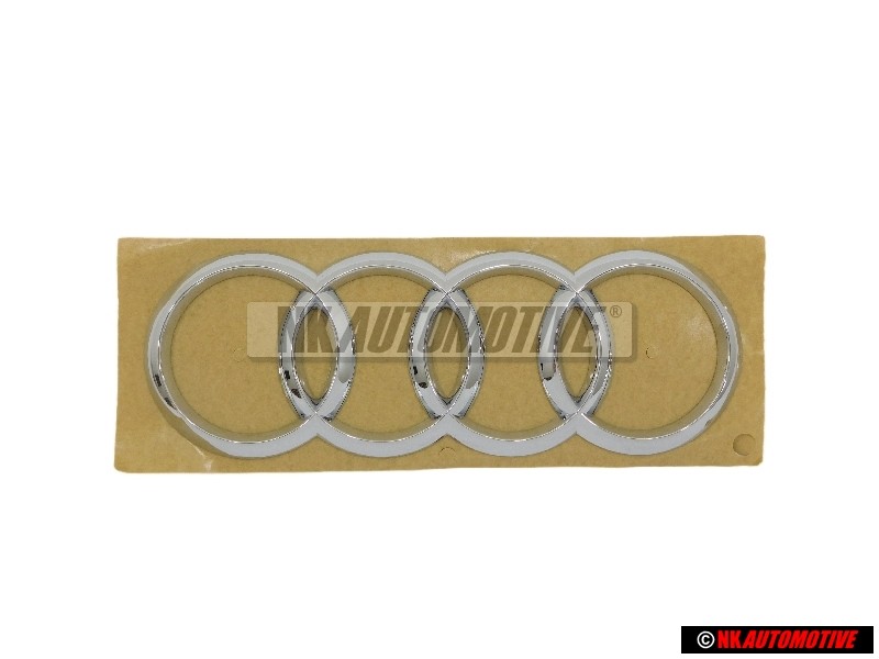 Original Audi Rings Rear Boot Badge Emblem Chrome - 8U0853742 2ZZ