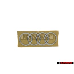 Original Audi Rings Rear Boot Badge Emblem Chrome - 8V7853742 2ZZ