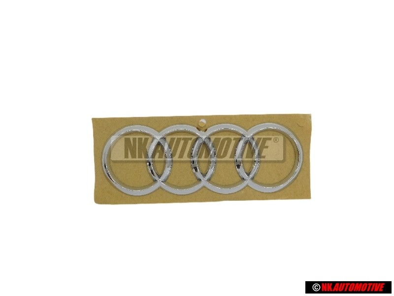 Original Audi Rings Rear Boot Badge Emblem Chrome - 8V7853742 2ZZ