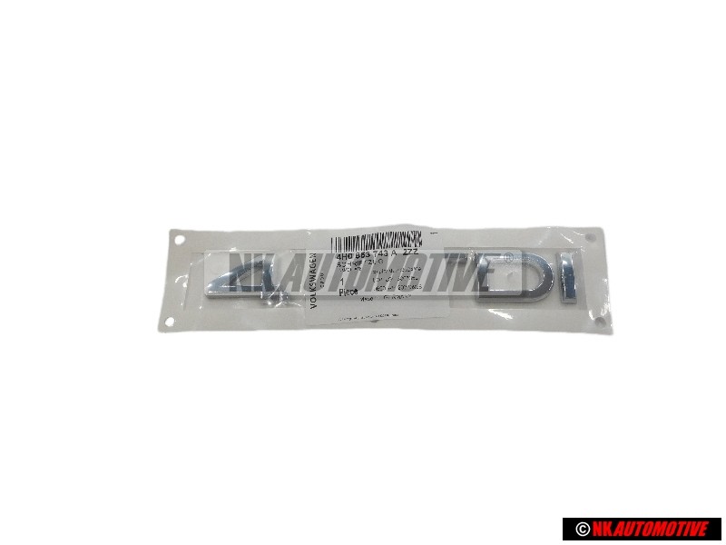 Original Audi 4.2 TDI Rear Boot Badge Emblem Chrome - 4H0853743A 2ZZ