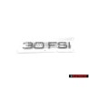 Original Audi 30 FSI Rear Boot Badge Emblem Chrome - 4H0853744 2ZZ