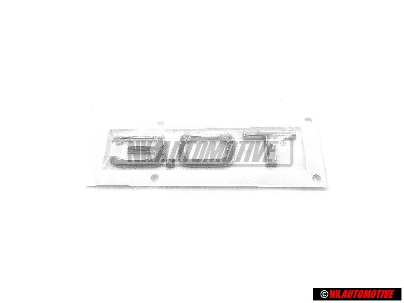 Original Audi 3.0T Rear Boot Badge Emblem Chrome - 4H0853743C 2ZZ