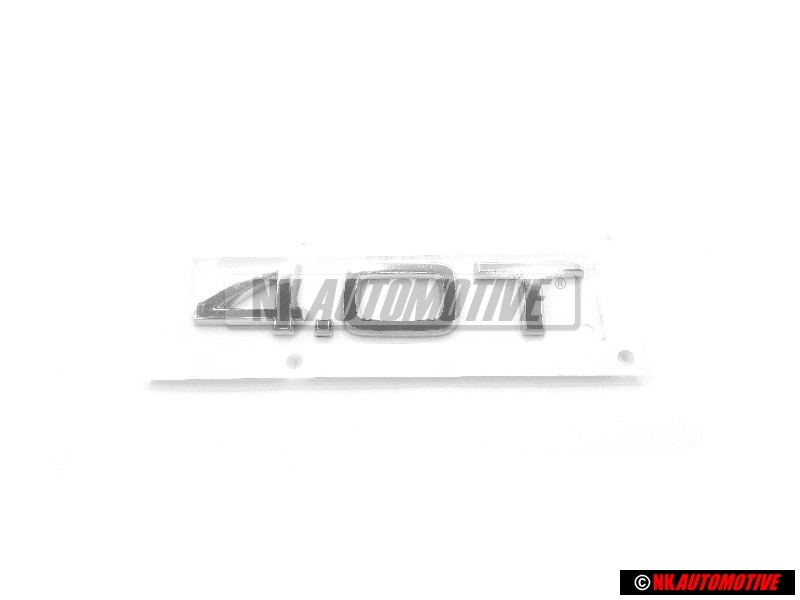 Original Audi 4.0T Rear Boot Badge Emblem Chrome - 4H0853743G 2ZZ