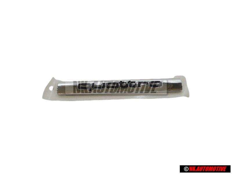 Original Audi QUATTRO Rear Boot Badge Emblem Chrome - 4H0853737A 2ZZ