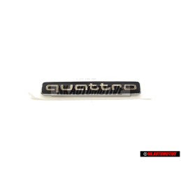 Original Audi QUATTRO Front Grill Badge Emblem Black Chrome - 4G0853736E 2ZZ